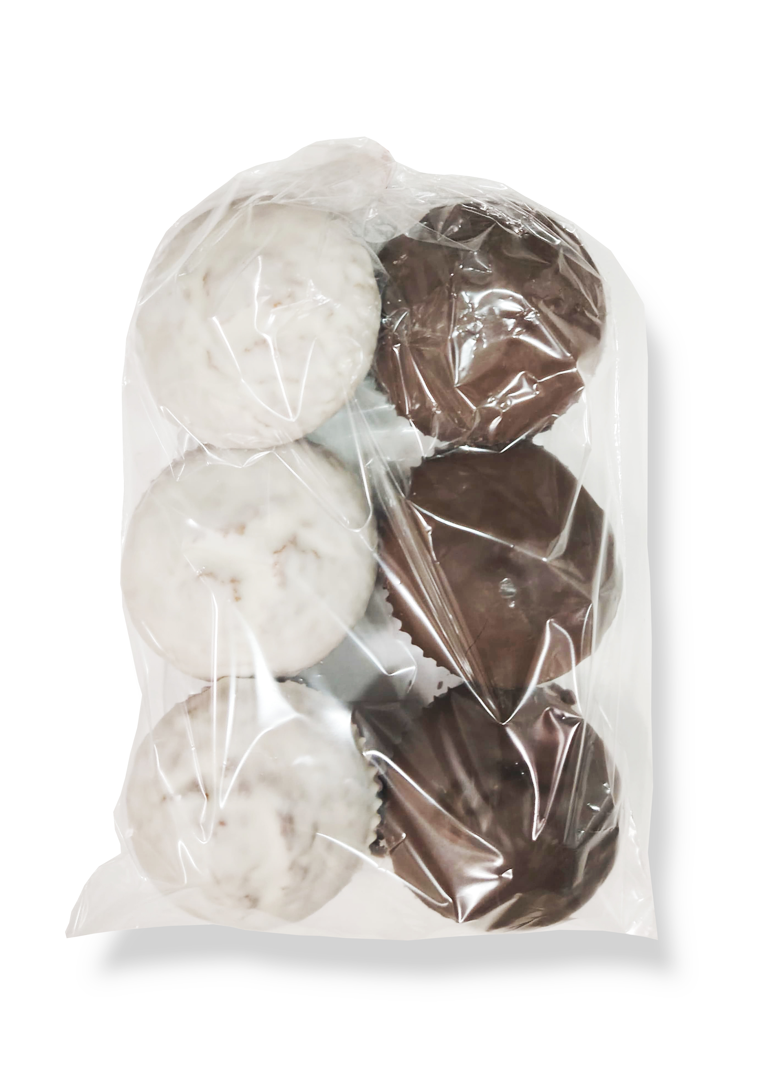 **BOLSA MAGD BAÑO CHOCO NEGRO/BLANCO 6UND