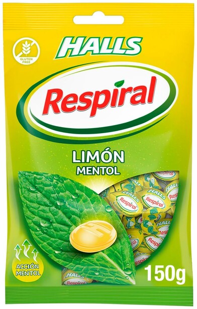 CARAMELO RESPIRAL LIMON 12UNDX150GRS