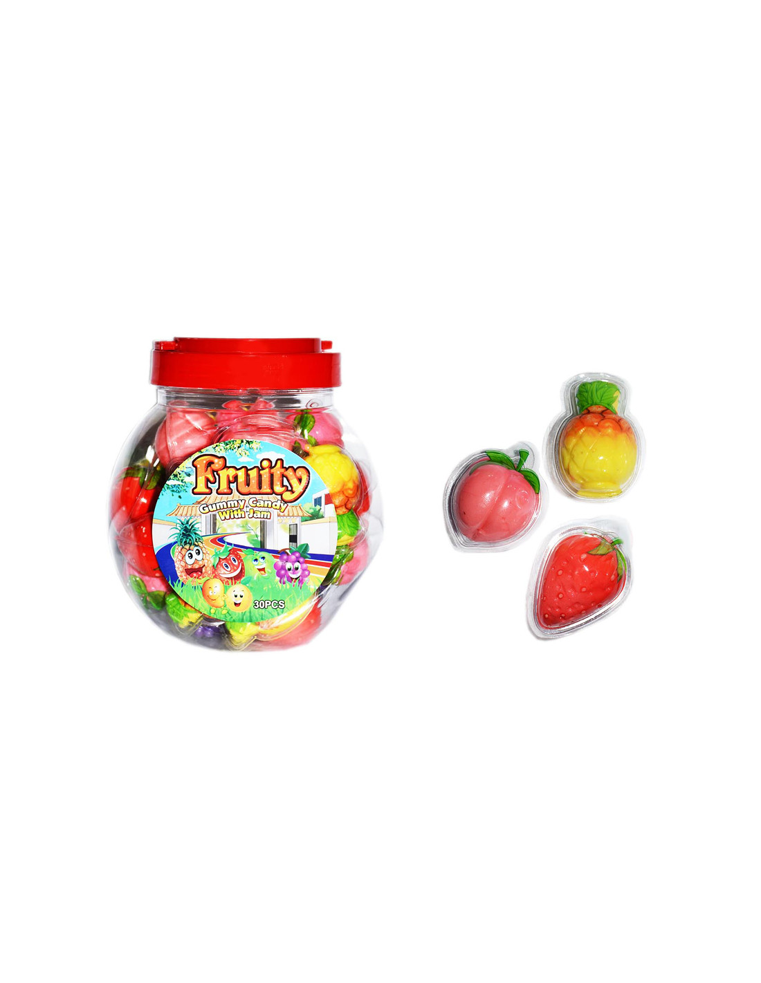 FRUITY GUMMY CANDY (12X30X18GR)