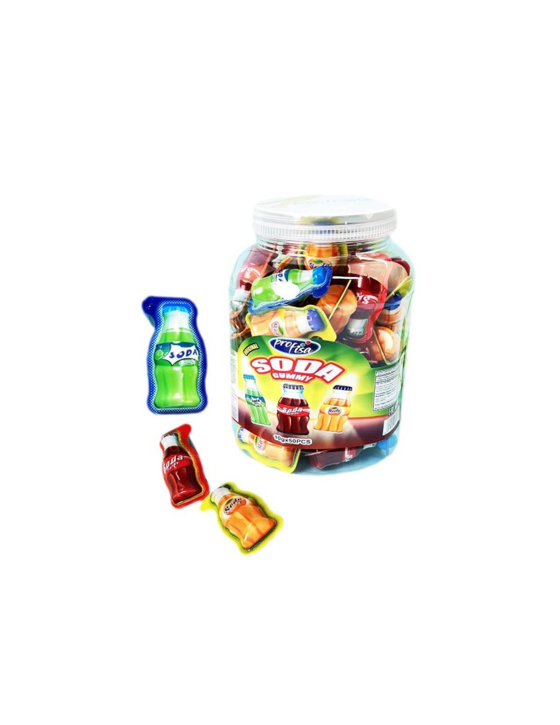 SODA GUMMY IN JAR (12X50X10GR)