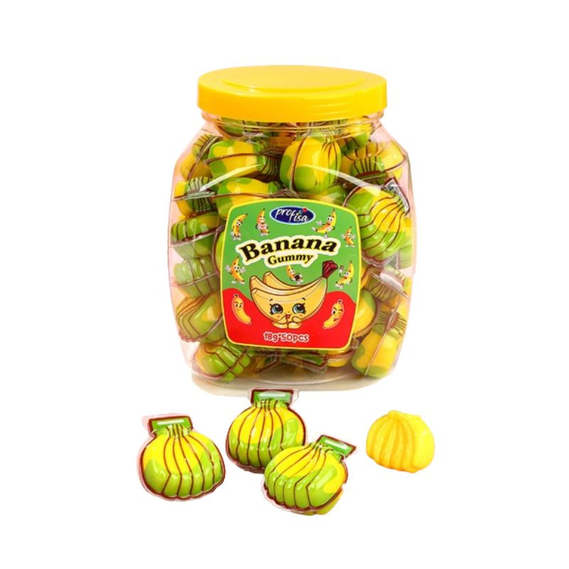 BANANA GUMMY 6X50X18GR